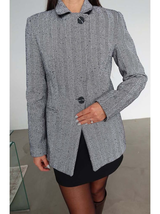 Sou Damen Blazer Weiß