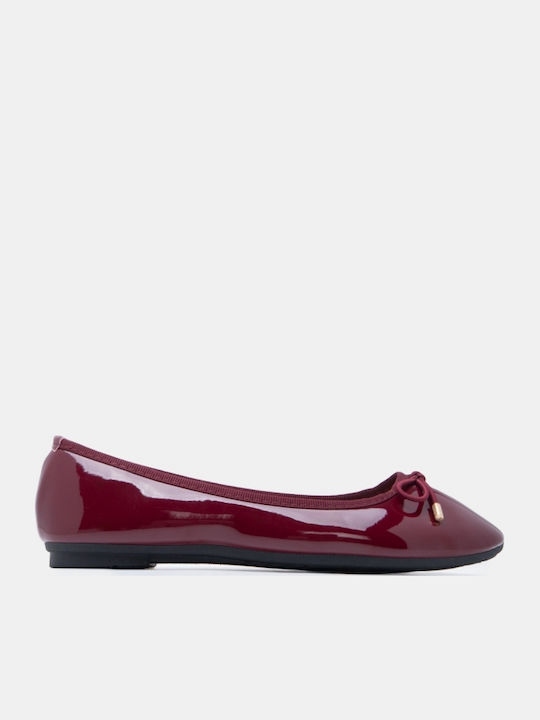Women's Ballerina Shoes Burgundy
