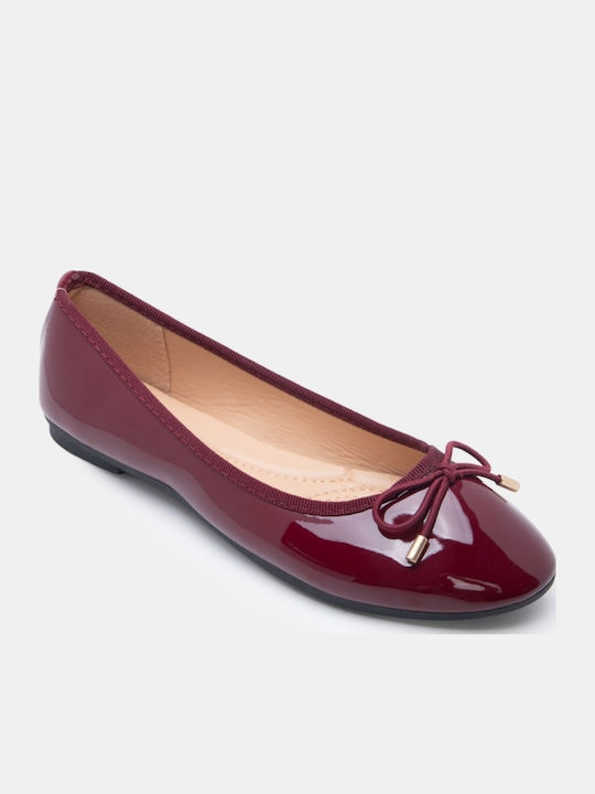 Women's Ballerina Shoes Burgundy