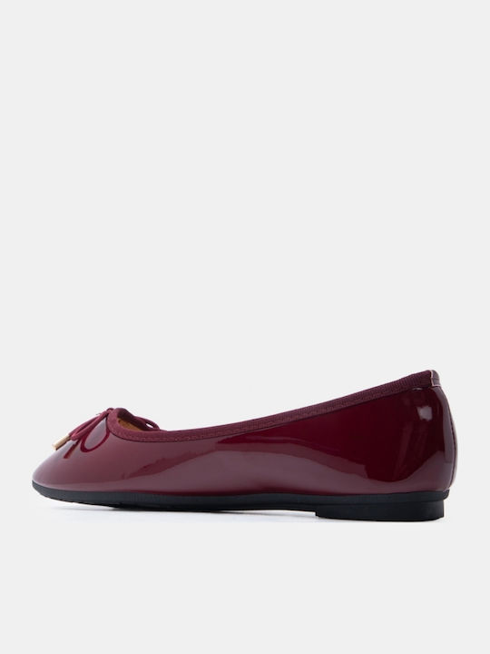 Women's Ballerina Shoes Burgundy