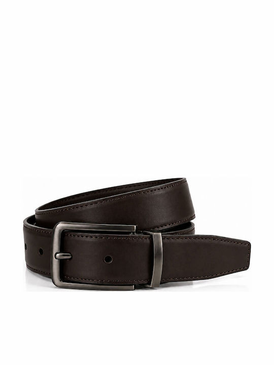 Men's Leather Double Sided Black Belt
