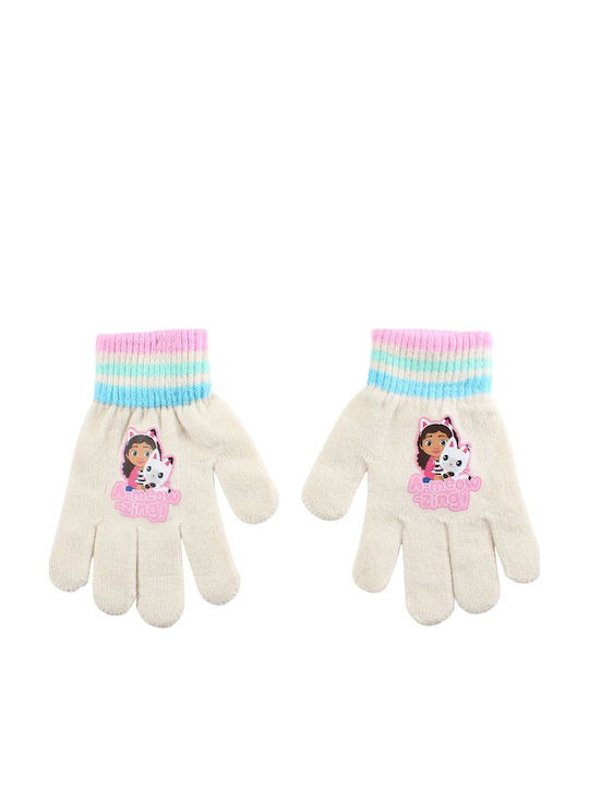 Kinder Beanies Set mit Schal und Handschuhen Gestrickt Rosa 3 Stück