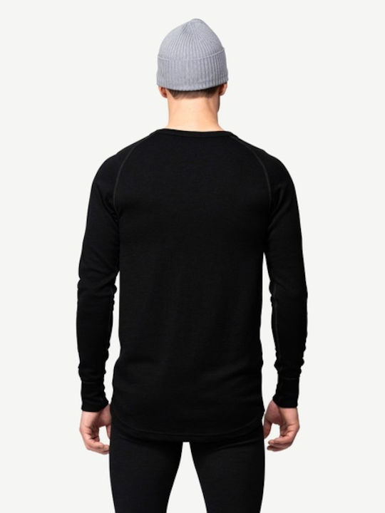 Men's Thermal Underwear Devold Expedition Merino 235 Shirt Black Black Go 155 224 A