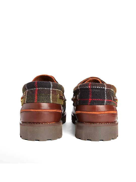 Barbour Men's Boat Shoes in Brown Colour