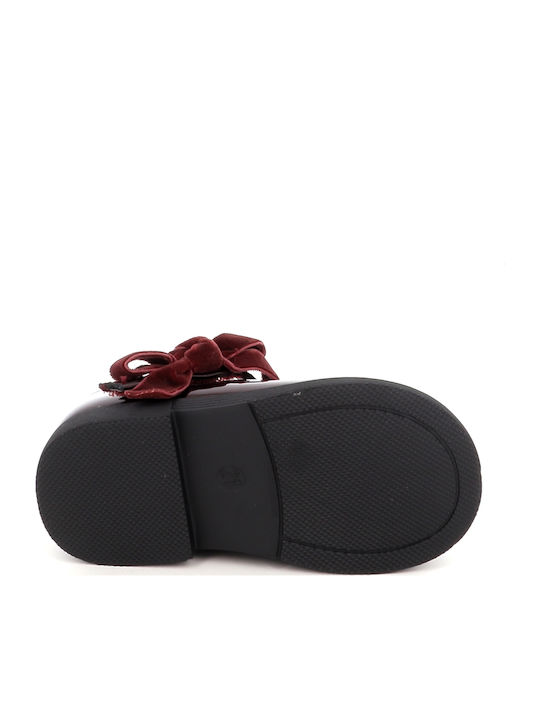 Pantofi și Balerini Pentru Copii Cu Închidere Hoop & Loop Piele Lăcuită Burgundy -39.2