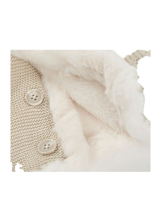Cardigan pentru copii din bumbac bej