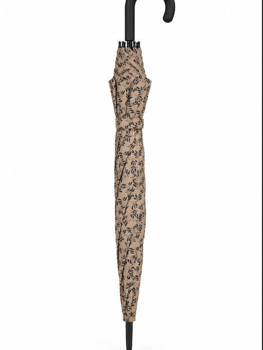 Automatic  Umbrella with Walking Stick Yellow