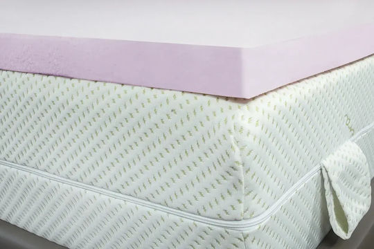 Alpha Foam Mattress Topper King Size Foam Infused with Aloe and Removable Cover 180x200x5cm
