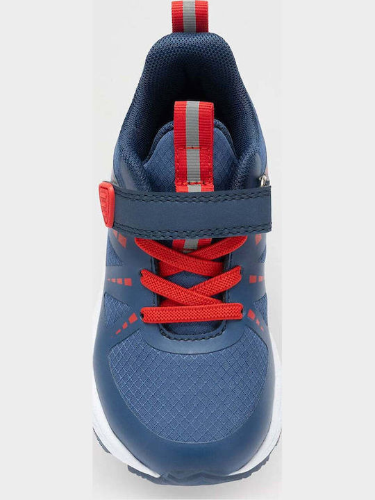 Waterproof Kids Sports Shoes Running with Hook & Loop Closure Blue