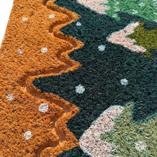 Pol Carpets Doormat From Coconut Tree With Non-Slip Backing Brown 40x60cm Thickness 15mm
