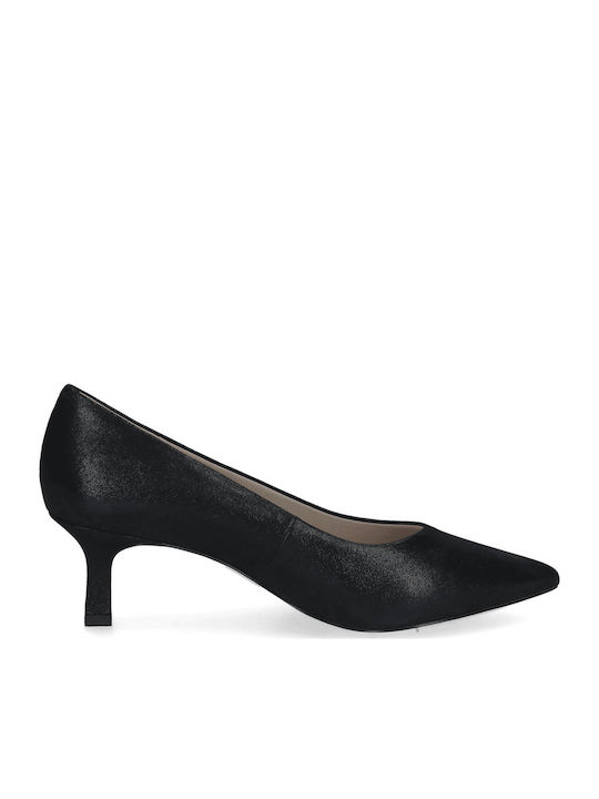 Leder Pumps Schwarz