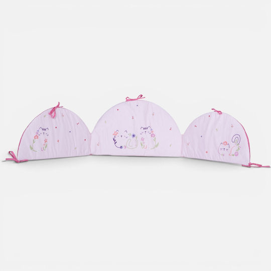 Nef-Nef Homeware Nef-Nef Homeware Baby-Badetuch mit Kapuze Cats Are Perfect Lotus Rosa 75x75cm
