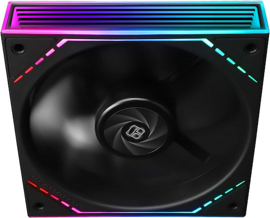 Thermalright TL-M12-S Ventilatoare pentru carcasa 120mm (1500rpm / 47.6cfm) cu Iluminare ARGB și Conexiune 4-Pin PWM 3 Buc Negru