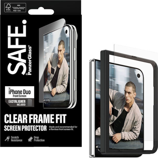 Закалено Стъкло Safe By PanzerGlass Протектор Под Екран Ултра Широк С Лесен Алайнер iPhone Duo
