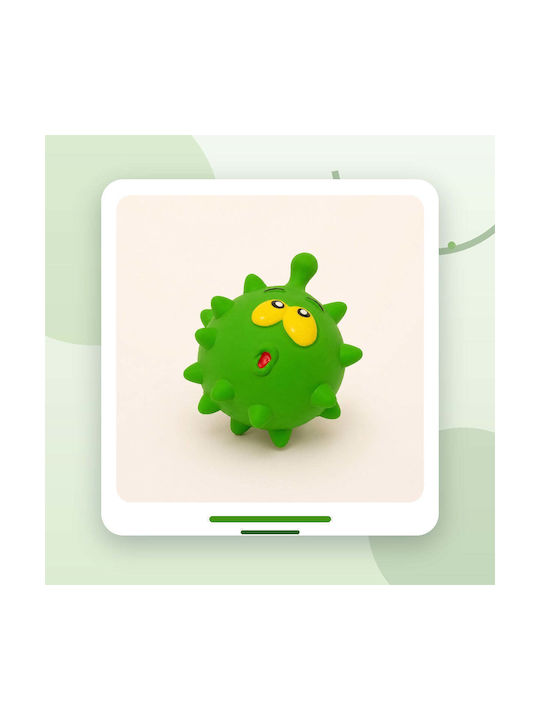 Glob Jucărie De Mestecat Pentru Câini Din Cauciuc Cu Sunet Verde 1 Bucată