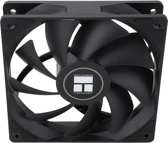 Thermalright TL-C12C Extrem Ventilator pentru Carcasă 120mm (1850rpm / 82cfm) Fără LED-uri Iluminare și Conexiune 4-Pin PWM Negru