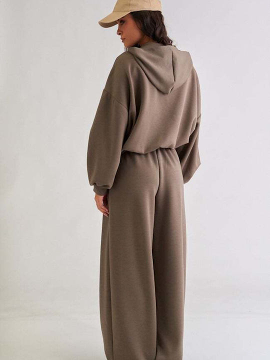 Damen Jogginghosen Beiges Dunkel Set