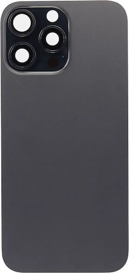 Sticlă Spate Cu MagSafe Magnet Iphone 16 Pro Max Fără Logo Aftermarket Negru Titan