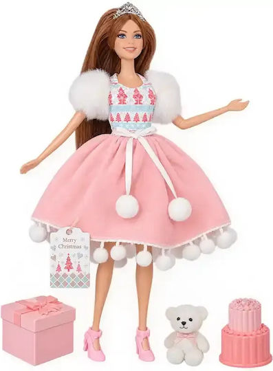Gounaridis Toys Emily С Коледна Рокля И Аксесоари Кукла За 3+ Години 32.5 См.