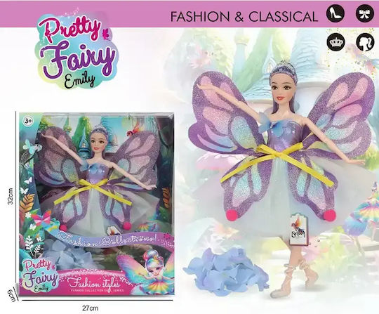 Gounaridis Toys Емили Фея с крила Кукла за 3+ години 32 см