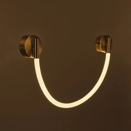 Modern Wandleuchte mit Integrierte LED und Warm zu kühlem Weiß Gold