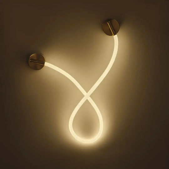 Moderner Wandleuchte mit Integrierter LED und Warm zu kühlem Weiß Gold