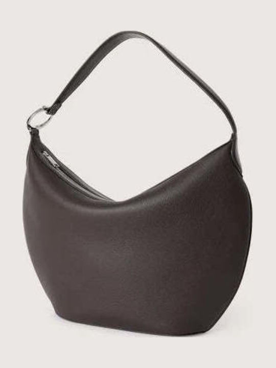 Leather Women's Hobo Bag Brown