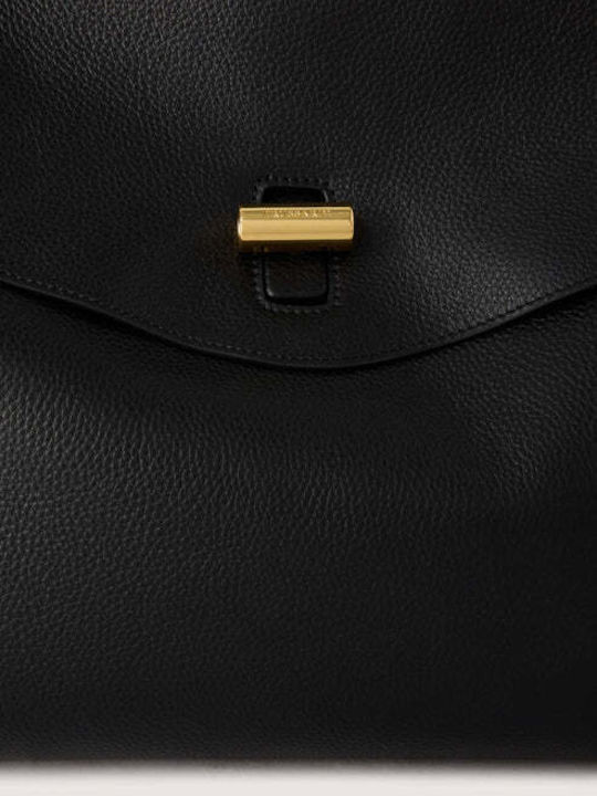 Leather Women's Shoulder Bag Black
