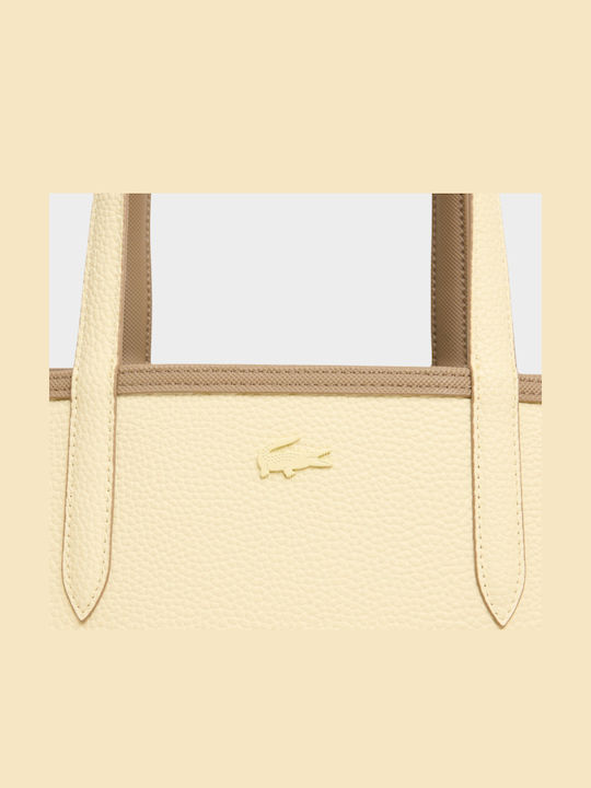 Fabric Women's Tote Bag Croco Tabac Brown