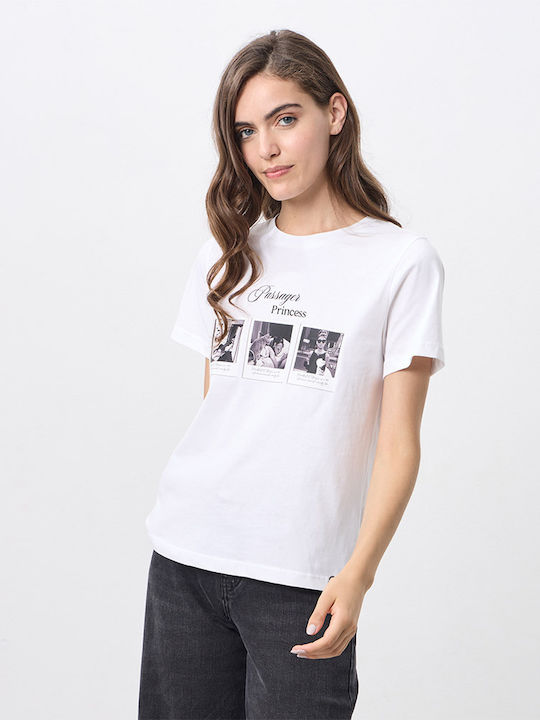 Damen T-Shirt Weiß