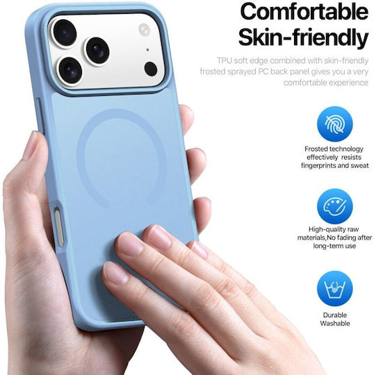 Dux Ducis Yind Open Ring Magsafe Hybrid Case Θήκη Light Blue Iphone 17 Pro 18 Pro Mt83975