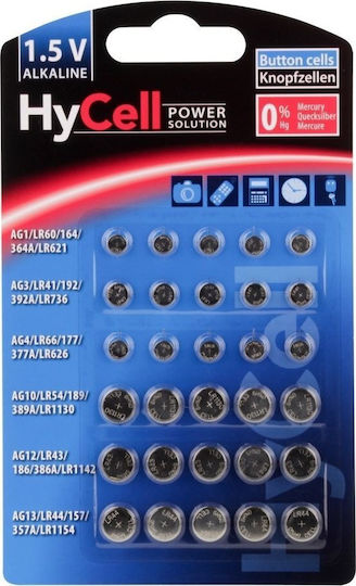 Ansmann Baterii Alkaline Pentru Ceasuri LR60 / LR66 / LR41 / LR43 / LR44 / LR54 1.5V 30 Buc