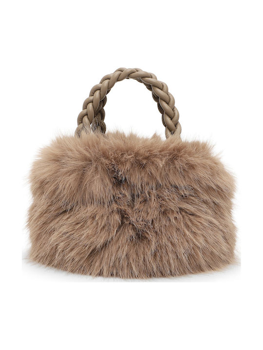 Maria Damenhandtasche Aus Fell Beige