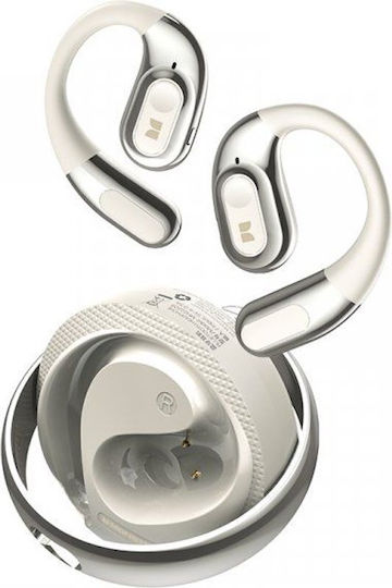 AC330 Open Ear Bluetooth Handsfree Ακουστικά με Αντοχή στον Ιδρώτα και Θήκη Φόρτισης Λευκά