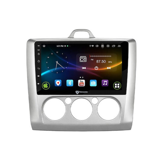 VenCore Auto-Audiosystem für Ford Focus 2004-2015 mit A/C (Bluetooth/USB/AUX/Eingebautes Wi-Fi / 3G/GPS/Apple CarPlay/Android Auto) mit Touchscreen 9 Zoll