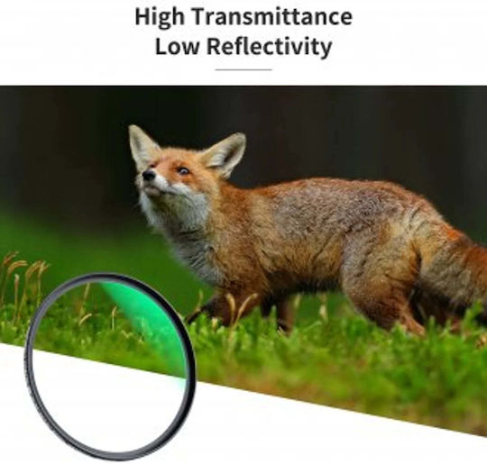 K&F Concept Φίλτρo UV Διαμέτρου 52mm με Επίστρωση MC (Multi-Coated) για Φωτογραφικούς Φακούς