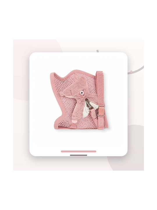 Harness Typ Weste Katzen Kleine Hunde Leine Schleife Rosa