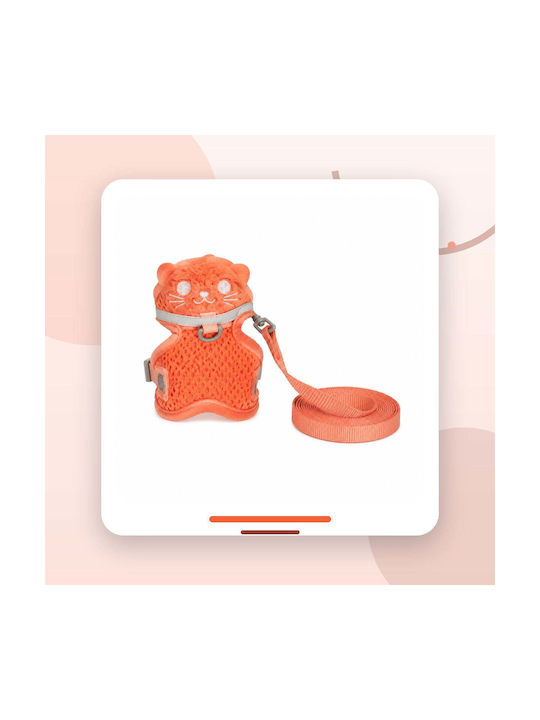 Fluffy Katzen-Geschirre Kleine Hunde Leine Orange