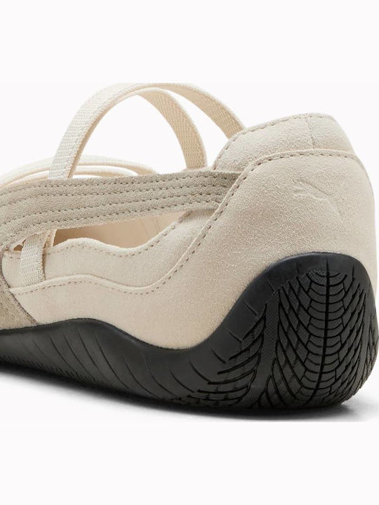 Speedcat Damen Ballerinas Sneaker-Stil Beige
