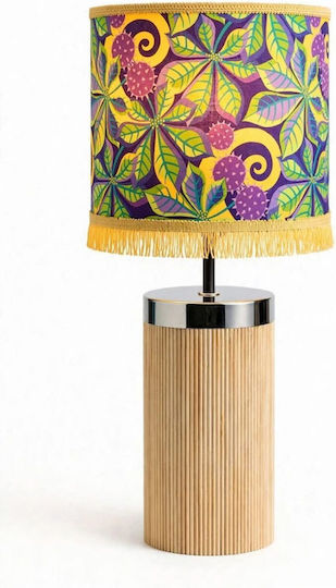 Table Lamps Jane Sassaman Wood Dimensions 55*20 E27 Oxygen Lampshades