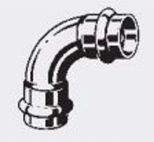 Viega 90° 2 Flange Elbow 18mm 291 495