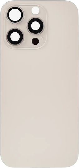 Rückglas W Magsafe Magnet iPhone 16 Pro Kein Logo Aftermarket Wüsten Titanium