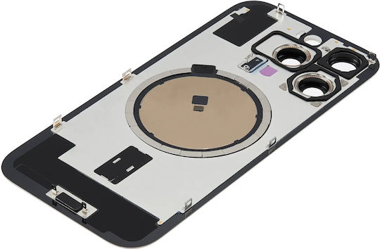 Rückglas W Magsafe Magnet iPhone 16 Pro Kein Logo Aftermarket Wüsten Titanium