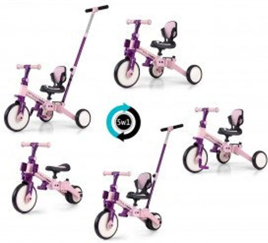 Optimus Max Convertible with Parental Handle 5 in 1 for 12 Months Pink