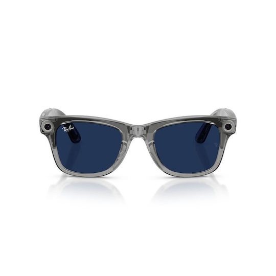 Ray-Ban Meta Wayfarer Gen 2 Lucios Rw4012 6840mf 53 Ochelari Inteligenți Wi-fi 6 Bluetooth Cameră Înregistrare Video Asistent Vocal 32gb Flash Lentile Transition Transparent Albastru Gri