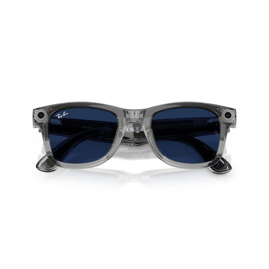 Ray-Ban Meta Wayfarer Gen 2 Lucios Rw4012 6840mf 53 Ochelari Inteligenți Wi-fi 6 Bluetooth Cameră Înregistrare Video Asistent Vocal 32gb Flash Lentile Transition Transparent Albastru Gri