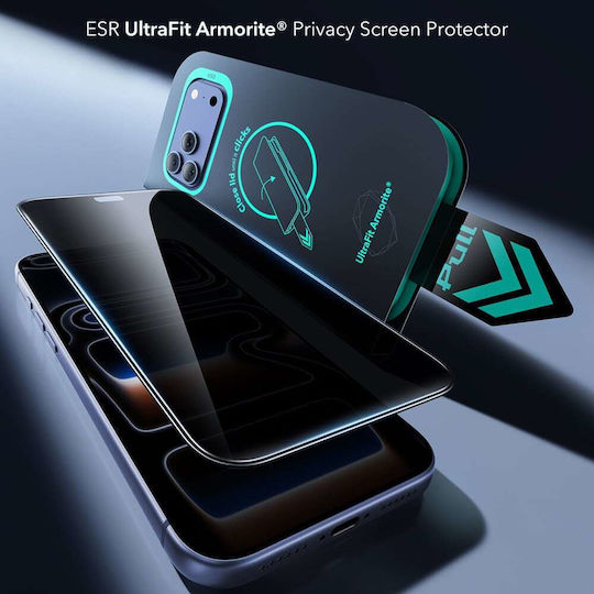 ESR Ultrafit Armorite Privacy Tempered Glass 2 buc (iPhone 18 Pro Max)