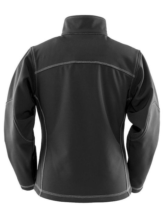 Treble Stitch Women's Short Sports Softshell Jacket Waterproof and Windproof for Winter Navy Blue