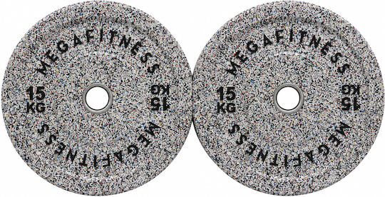 MegaFitness Hi Temp Бъмпер Диск Бъмпер Олимпийски Тип Каучуков 1 x 15кг Ф50мм