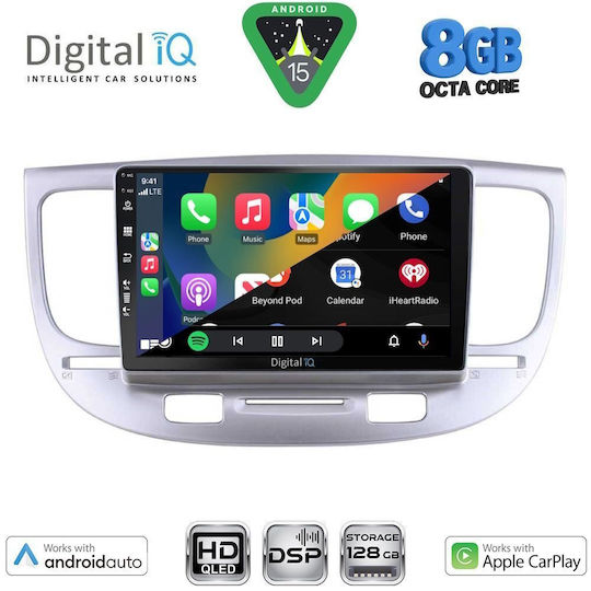 Digital IQ Ηχοσύστημα Αυτοκινήτου για Kia Rio 2005-2011 (Bluetooth/USB/WiFi/GPS/Apple-Carplay/Android-Auto) με Οθόνη Αφής 9"